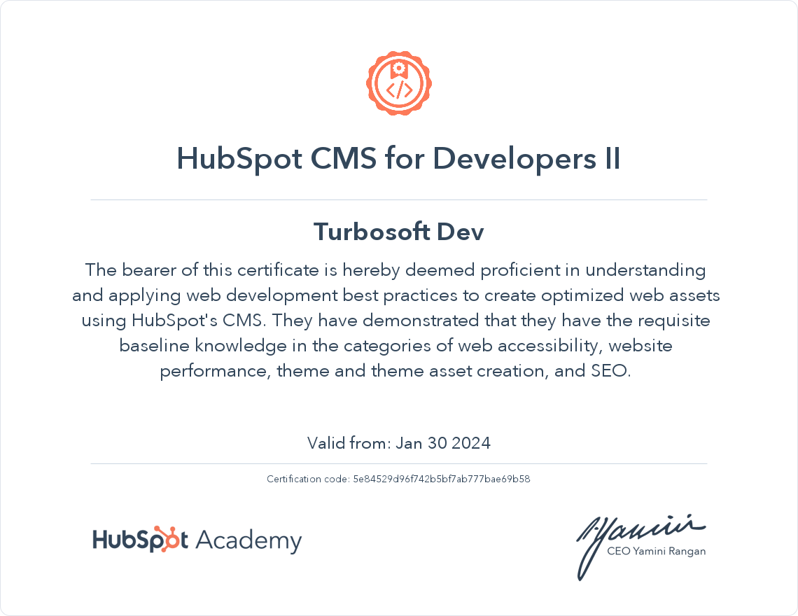 HubSpot CMS for Developers II