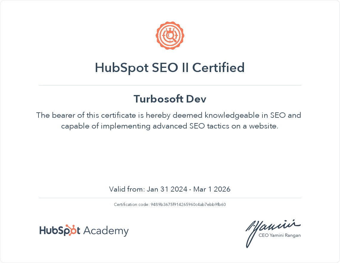 HubSpot SEO II