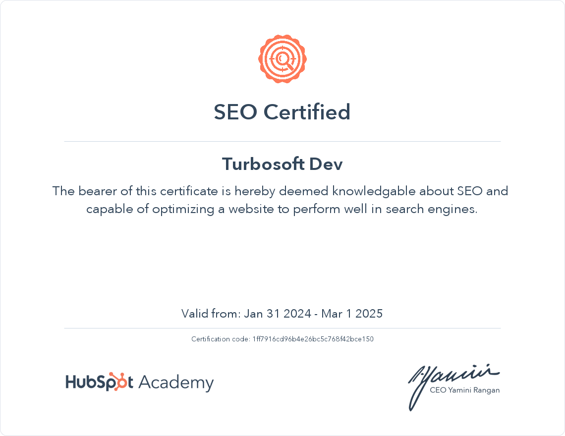 HubSpot Seo